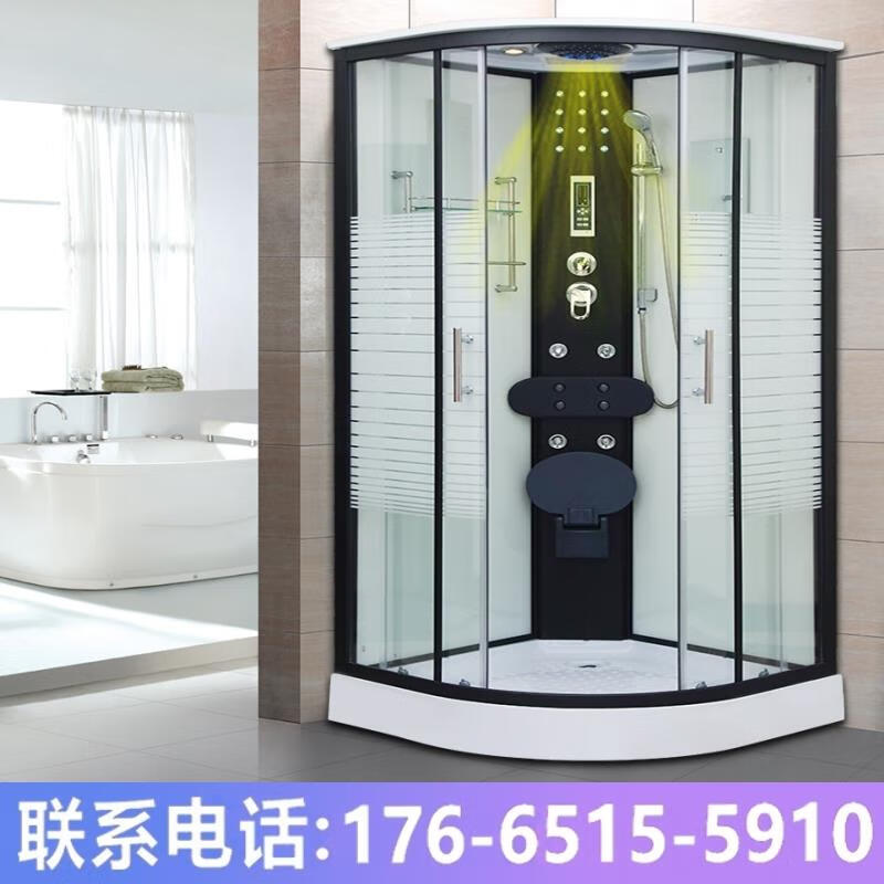 Jomoo's new all-in-one bathroom steam room sauna room shower room overall shower room shower room bathroom A type high basin 90 white does not contain steam