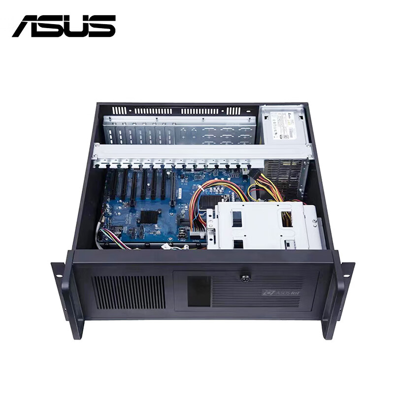 ASUSUITRAHOT industrial computer brand new ASUS industrial computer EBE-4U industrial computer host computer visual inspection 5PCIE Gigabit network card server desktop host replaces Advantech industrial computer EBE-4U/Q670EA/I3-12100 D5 16G memory/256G solid state