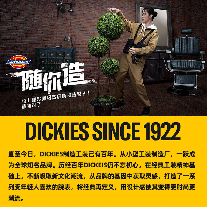 Dickies backpack backpack male and female college students school bag commuter computer bag large capacity travel bag mountaineering bag 2025 new style