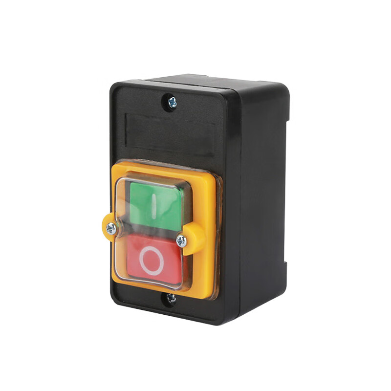 Tianshili KAO-5H/5M waterproof control switch bench drill button to start machine tool cutting machine waterproof switch button KAO-5H with bottom box copper points (2 pieces)