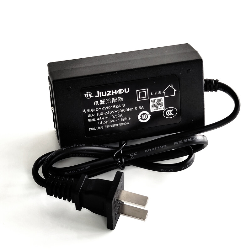JIUZHOU Jiuzhou POE network port transformer 48V0.32A Haikang power adapter DYKW015ZA-B DYKW015ZA-A/B 48V0.32A
