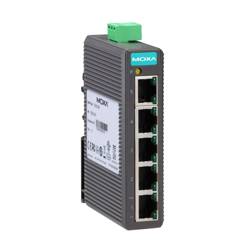MOXA EDS-205 5-port 100M unmanaged industrial Ethernet switch