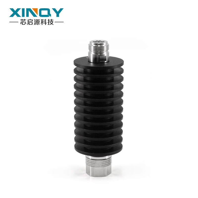 XINQY Xinqiyuan N-type connector 6G power attenuator 30W 50 ohm RF coaxial attenuator 1-40dB fixed attenuation head DC-6GHz power 30W attenuation value 40dB