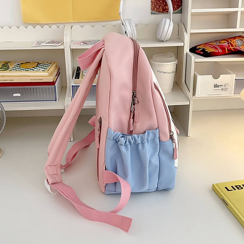 IROYA Spring Outing Small Backpack Study Light Travel Bag Children's Outdoor Travel Backpack Girls Elementary School Junior High School School Bag Purple Small Size (Without Pendant)