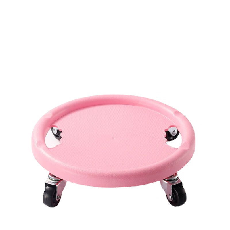 Kaosen Abdominal Roulette Sliding Disk Shaping Abdominal Wheel Men's and Women's Home Abdominal Tray Fitness Four-Wheel Fitness Abdominal Trainer Black - Four-Wheel Silent Abdominal Tray (comes with kneeling pad)