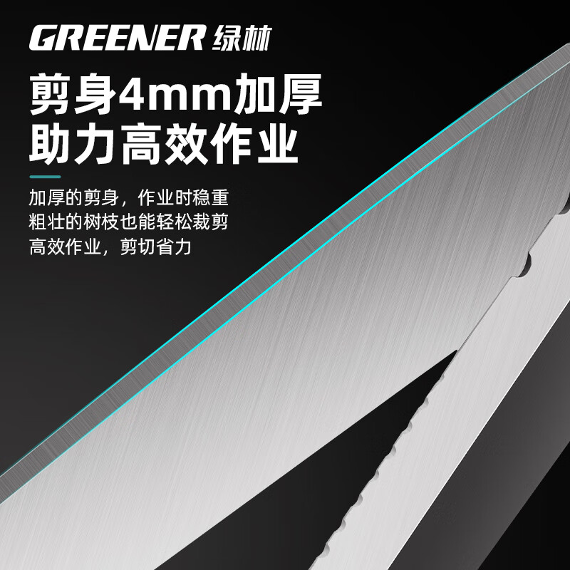 Green forest garden scissors, gardening scissors, hedge scissors, household fruit tree greening, hedge pruning scissors, pruning branches with gloves