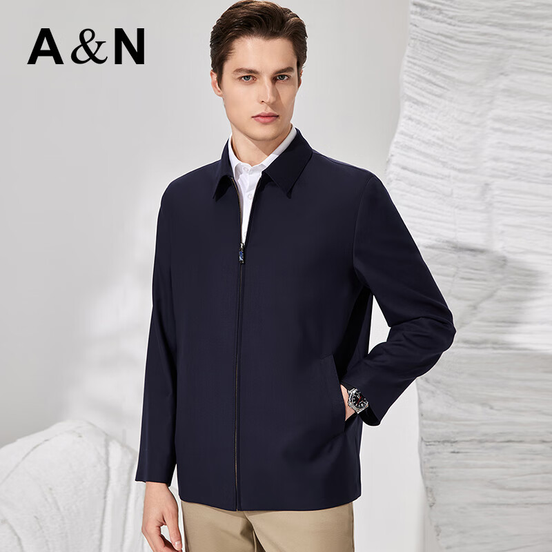 Antonio 100% high count worsted wool men's high-end casual jacket executive jacket hall cadre style jacket autumn