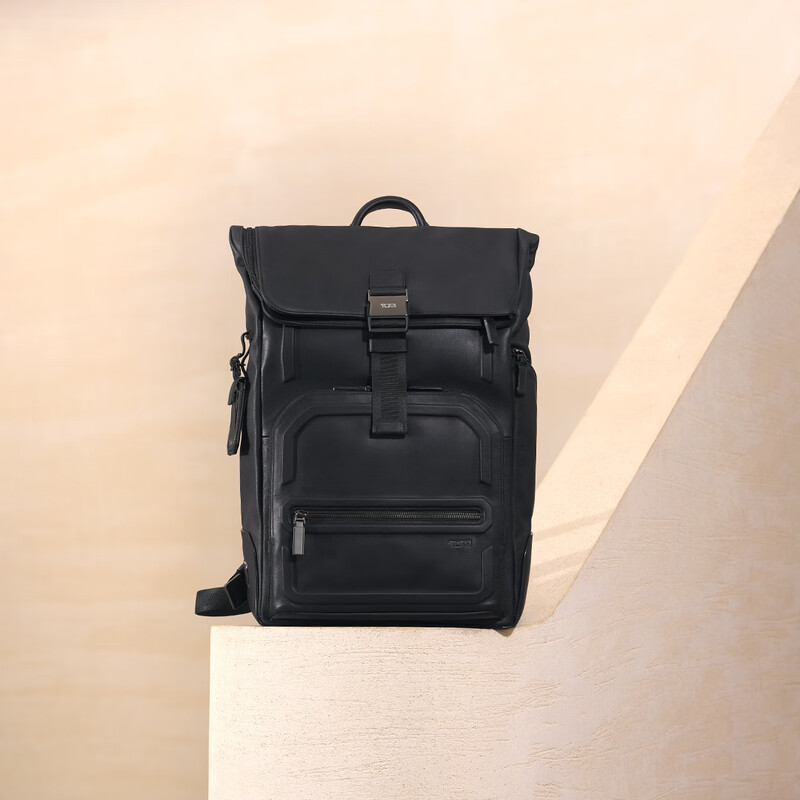 TUMI/TUMI Wei Daxun's same style Harrison men's roll-top backpack computer bag black