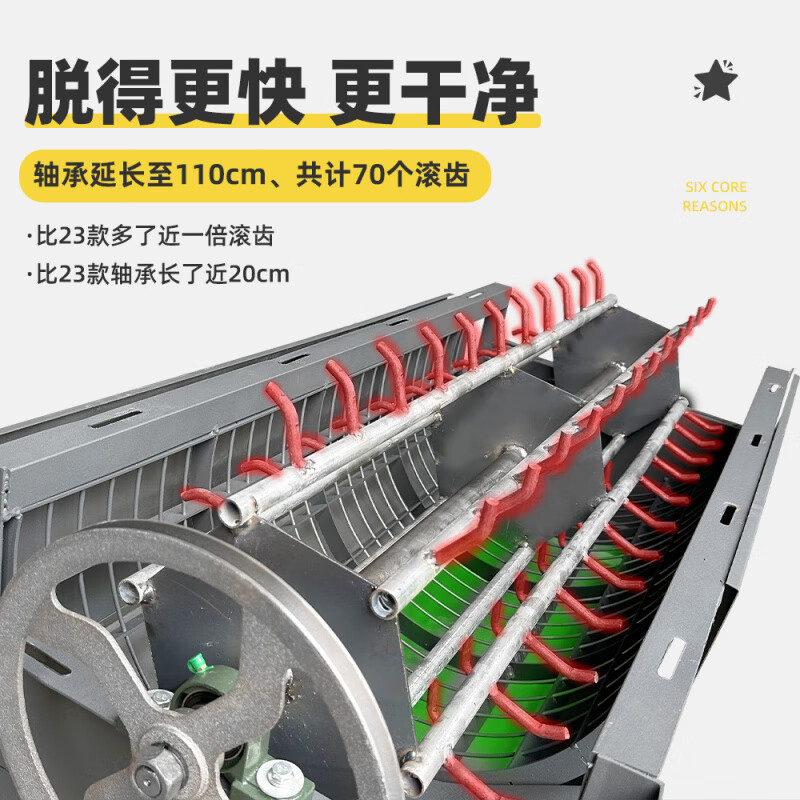 Pupan 2025 new lotus seed threshing machine small household fully automatic dry and wet dual-use lotus separator iron lotus peeling machine main picture