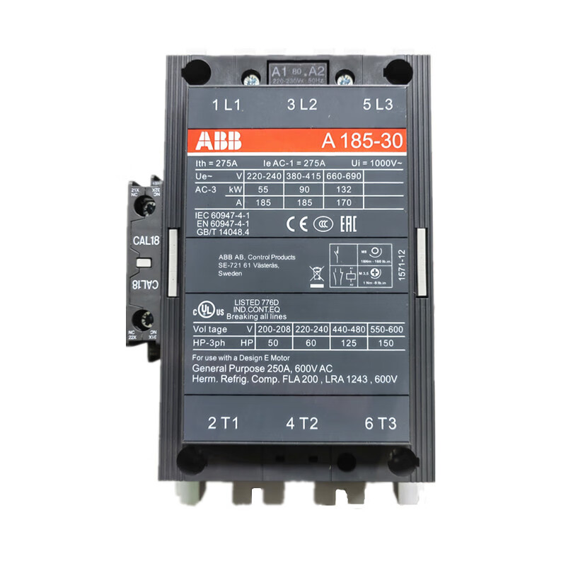 ABB contactor A50-30 63 75 95 110 145 185 210 260 A300-30- A63-30 AC380V