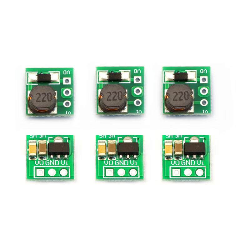 Dafuri 1.5V 1.8V 3V 3.3V 3.7V 4.2V to 5V DC-DC boost conversion power supply module step-up conversion power supply module 3.3V output version (1 piece)