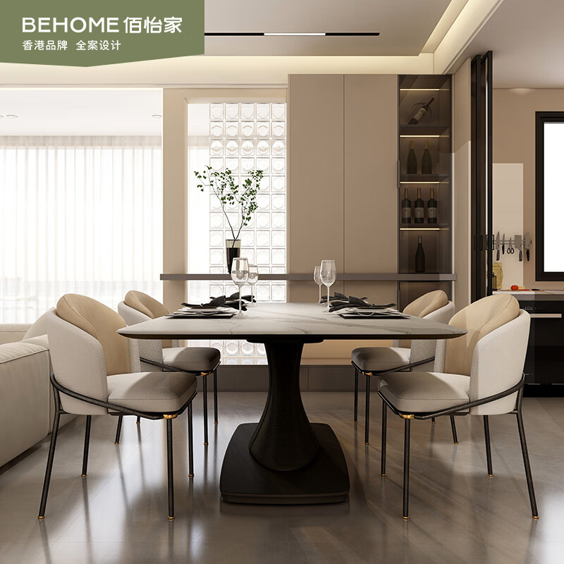 Baiyijia whole house customized modern simple home bedroom wardrobe living room combination cabinet one-piece whole house package