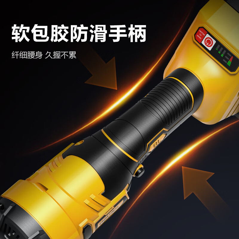 Deli (deli) lithium electric angle grinder genuine rechargeable grinder brushless grinder cutting machine electric polishing hand grinder slotting single battery 20V brushless angle grinder