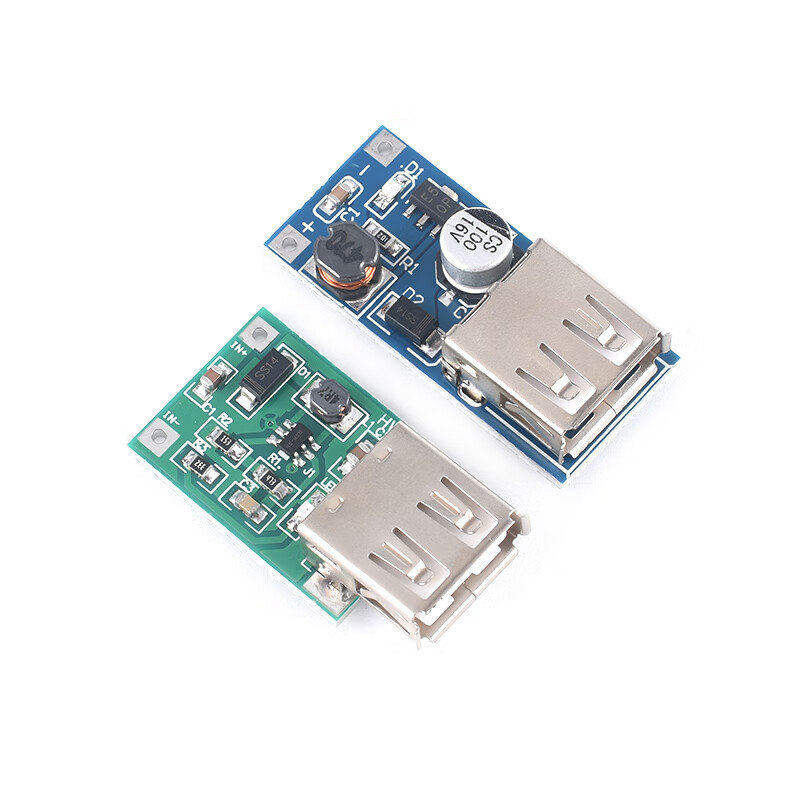 Zejie DC-DC boost module (0.9~5V) to 5V 600MA USB boost circuit board mobile power supply 0.9V5V 600MA (blue board)