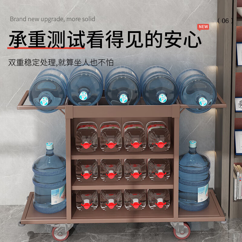 DSRAWMYT hotel linen cart, guest room work cart, hotel cleaning tool cart, small cleaning trolley