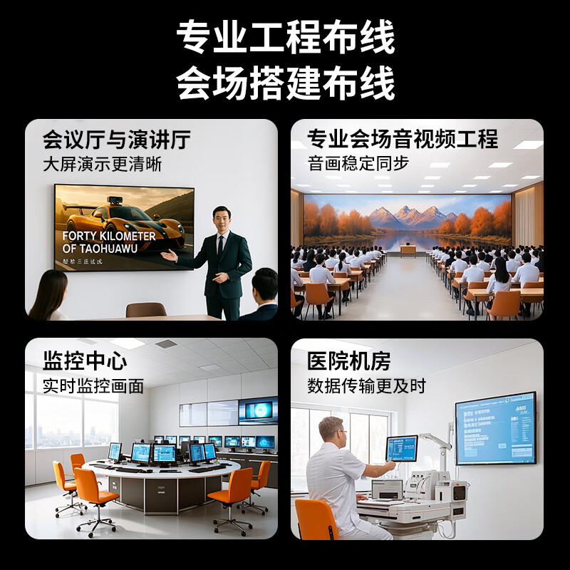 Value meter HDMI cable version 2.0 4K digital high-definition cable 3D video cable laptop set-top box connection TV projector display data connection cable 1.5 meters H101D