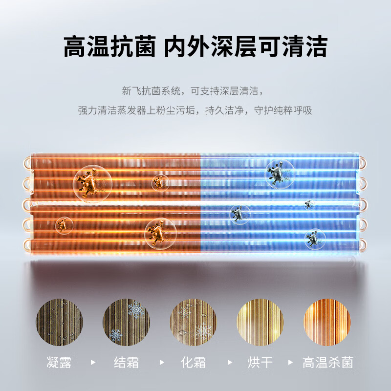 Xinfei air conditioner 1 hp, new level of energy efficiency, national subsidy, super power-saving frequency conversion heating and cooling pure copper tube air conditioner, trade-in for new bedroom hanger KFR-26GW/J11BPD11-1