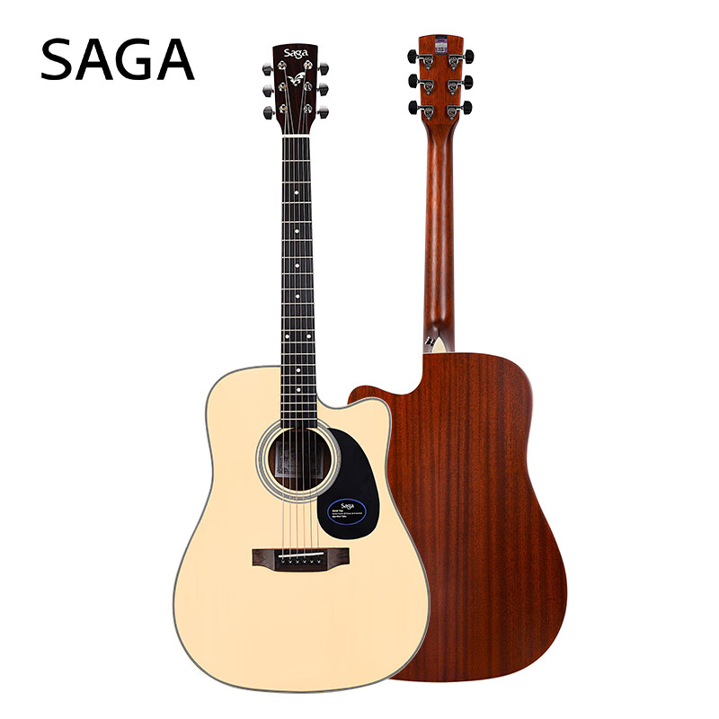 SAGA Guitar Spruce Veneer SF700C Wood Color 41-inch Beginner Beginner Folk Guitar Gift Pack Teaching