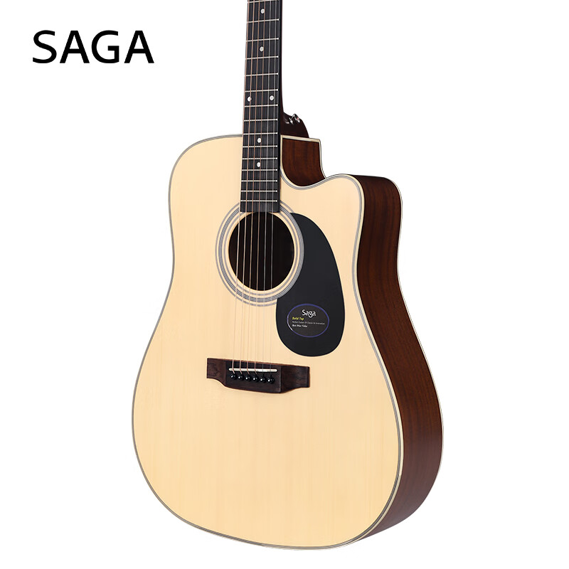 SAGA Guitar Spruce Veneer SF700C Wood Color 41-inch Beginner Beginner Folk Guitar Gift Pack Teaching