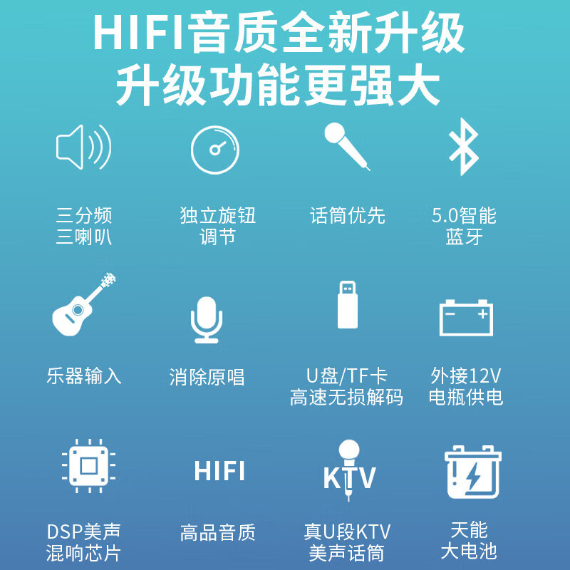 Songchuan International SS6 Outdoor High Volume Square Dance Audio Mobile Trolley Home High Power Karaoke Singing Mobile Bluetooth Speaker Stage Live Broadcast Sound Card All-in-One with Wireless Microphone SS6-05H U-segment Wireless Microphone*2+Sound Card Live Broadcast+Gift Package