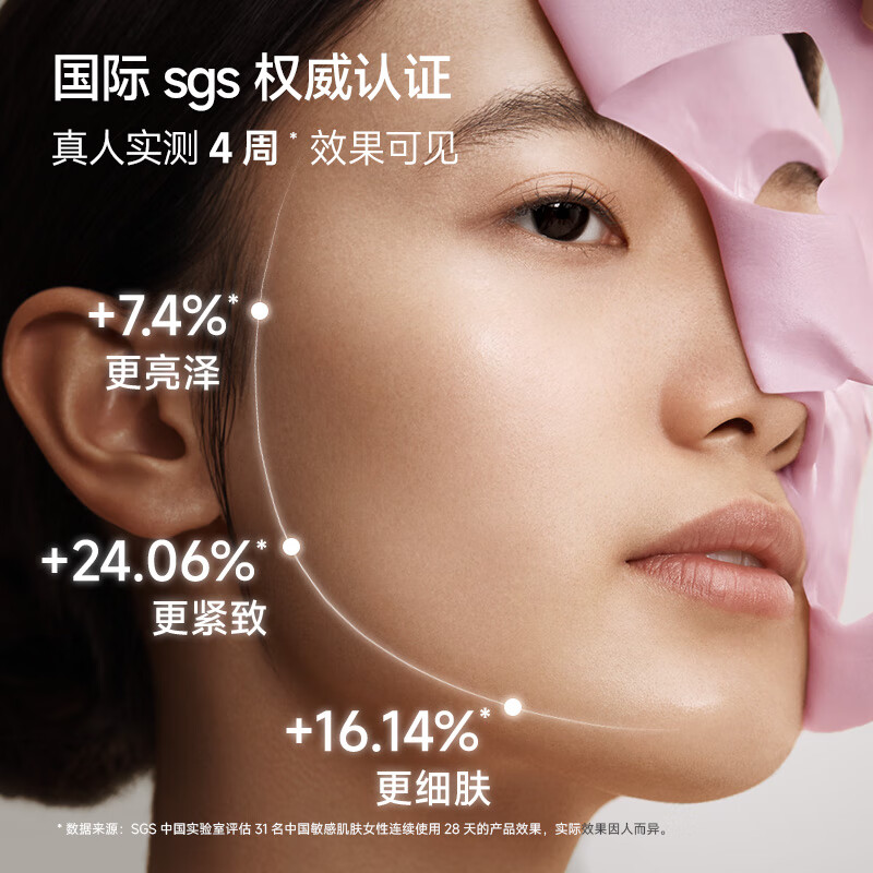 Creator Yi Nengjing's same style Red Camellia Essence Cleansing Pores Anti-Wrinkle Firming Mask Seven Packs Gift Box New Year's Product