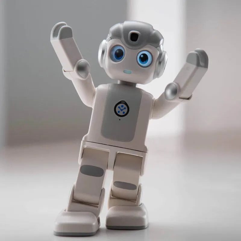 UBTECH Wukong Intelligent Robot Nanny Artificial Intelligence Programming Dancing Learning Early Education Spoken English Tutoring Story Machine Children's Home Entertainment Robot Chat Emotional Companion Elders Intelligent Voice Phone Wukong Humanoid Robot Gift Box with Anti-fall Bag 100 Programming Lessons