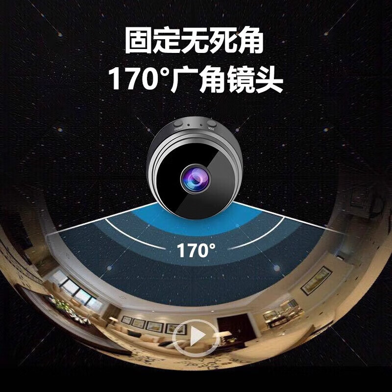 Xiaomi Wolf Cat Eye Camera No Plug-in Home Monitor Wireless WIFI Mobile Phone Remote Real-time View No Installation 360 Degree Ultra-clear Night Vision No Dead Angle Power Outage Monitoring Long Battery Life 30 Days Memory Card + Mobile Phone Remote Camera No Plug-in No Wiring