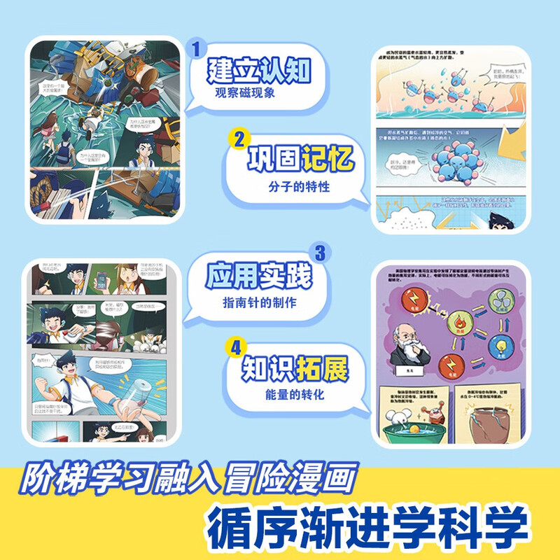 Mi Wu Science Comics Wonderful Everything Chapter Volumes 1-24 Collection Science comic books that primary school students love to read 6-12 years old children's popular science children's book class money-saving card