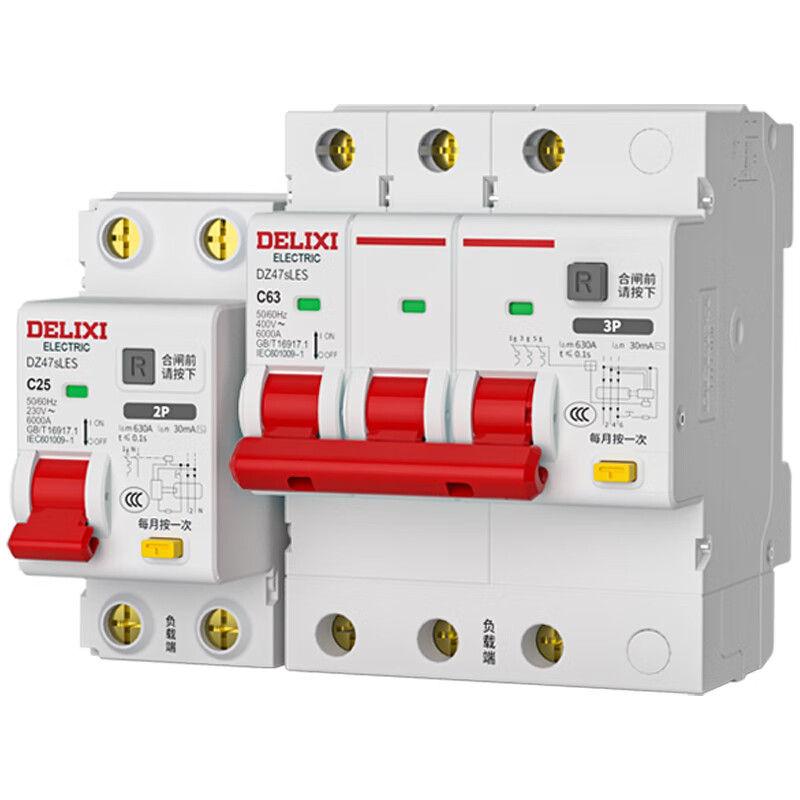 Delixi Electric air circuit breaker air switch leakage protector small footprint DZ47sLES 2P 20A