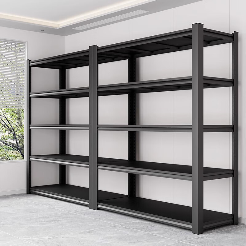 Qixu household shelf storage rack multi-layer floor-to-ceiling warehouse balcony storage room utility room commercial supermarket steel storage rack three layers high 80cm long 40cm * wide 30cm