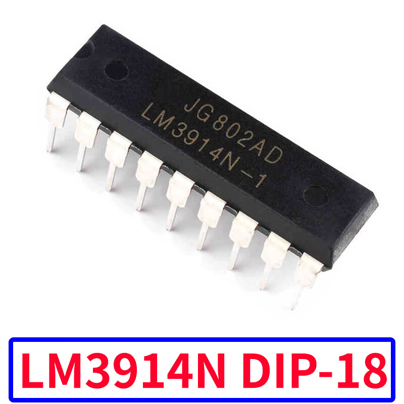Zejie direct plug LM3914/3915N-1 voltage comparator commonly used IC chip for power display board DIP-18 LM3914NDIP-18