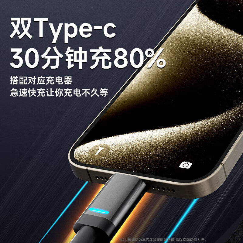 Suitable for Huawei oppo Xiaomi Apple charger cable 100W super fast charging data cable iphone16 charging cable 15pro flash charging cable Huawei Honor super flash charging丨2 pack 1.5m braided smart fast charging data cable