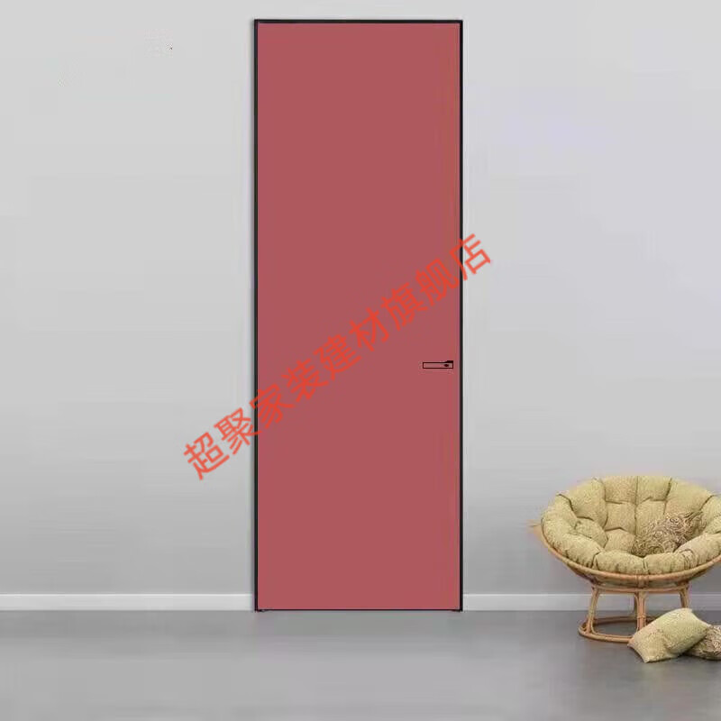 Meikejie minimalist light luxury frameless aluminum wooden door door set room door bathroom door glass door waterproof WBK-1 aluminum frame single package