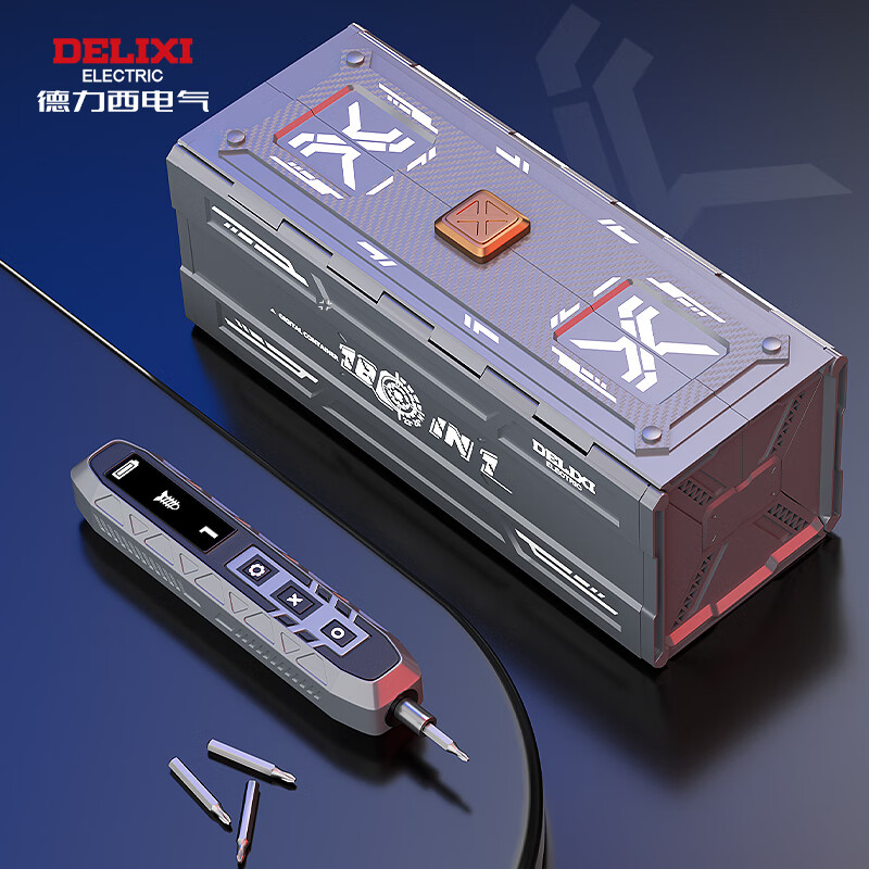 DELIXI ELECTRIC screwdriver set multi-functional mobile phone repair laptop dust removal machine precision repair tool set screwdriver set 180 in 1 manual model