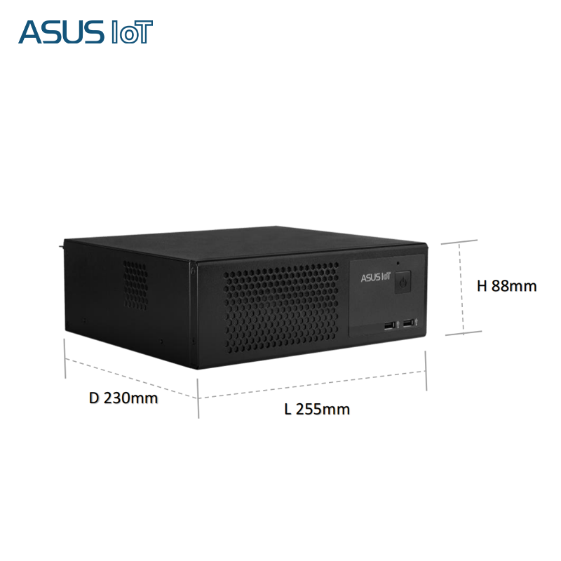 ASUSUITRAHOT industrial computer ASUS industrial computer EBS-I10 industrial computer 2U mini host embedded small visual inspection server host can replace Advantech industrial computer EBS-I10/I3-9100TM 8G memory/256GSSD