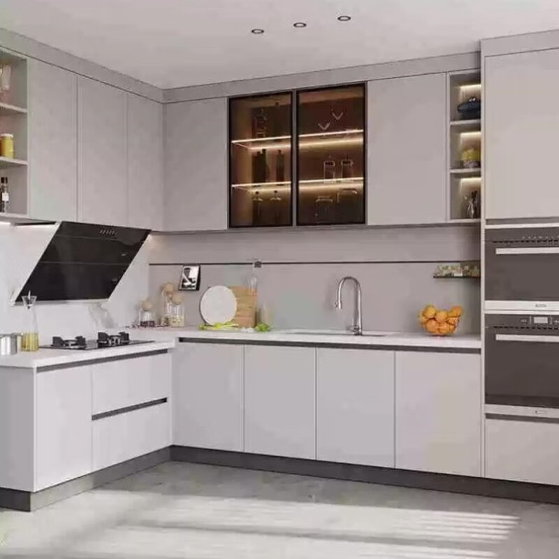 Oppein integrated cabinet kitchen custom-made environmentally friendly kitchen cabinet Gluck cabinet package includes kitchen package price-Xk3