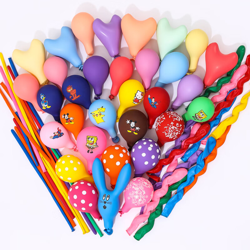 Light Dora balloons for children, non-toxic, odorless, blowable, thickened, colorful cartoon animal balloons, special-shaped birthday balloon decoration set