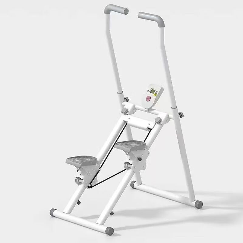 Household stepper stair climbing, aerobic weight loss, multifunctional mountaineering machine, climbing exercise, in-situ stepping fitness equipment, upgraded model - with drawstring floor mat/foldable/counter/height adjustment