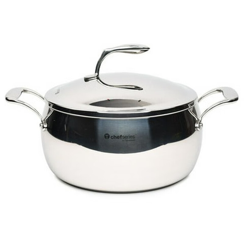 TupperClean Tupperware 3.8L/5.7/7.6L stainless steel multi-purpose pot stew pot steamer soup pot wok 5.7 liter pot + steamer