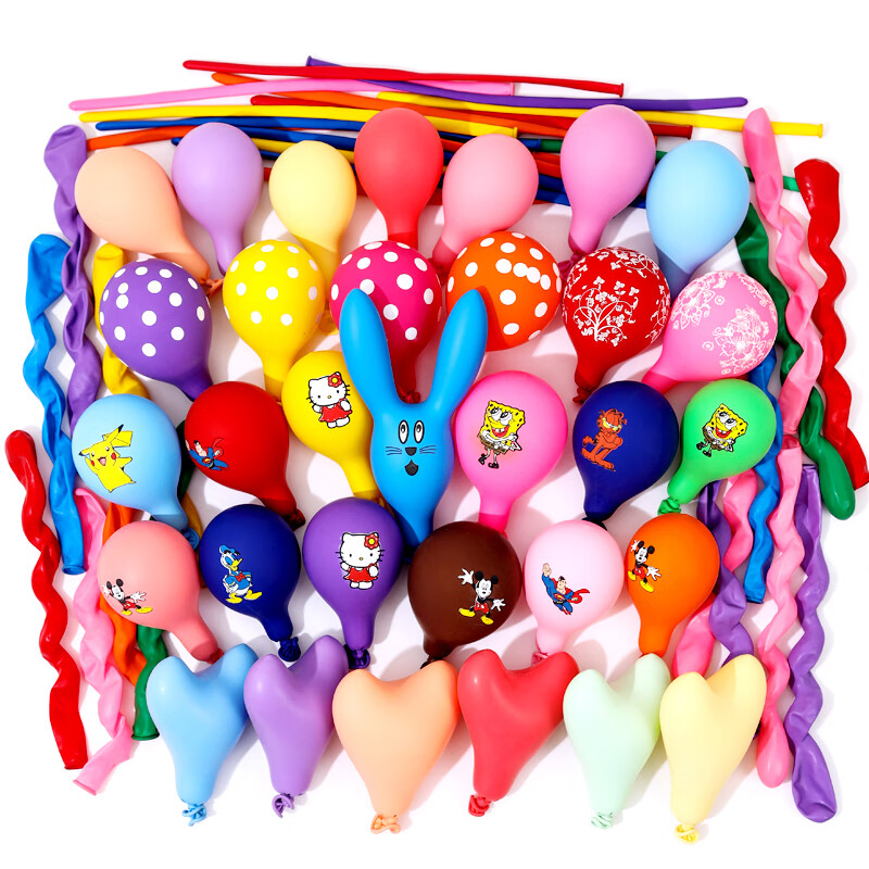 Light Dora balloons for children, non-toxic, odorless, blowable, thickened, colorful cartoon animal balloons, special-shaped birthday balloon decoration set