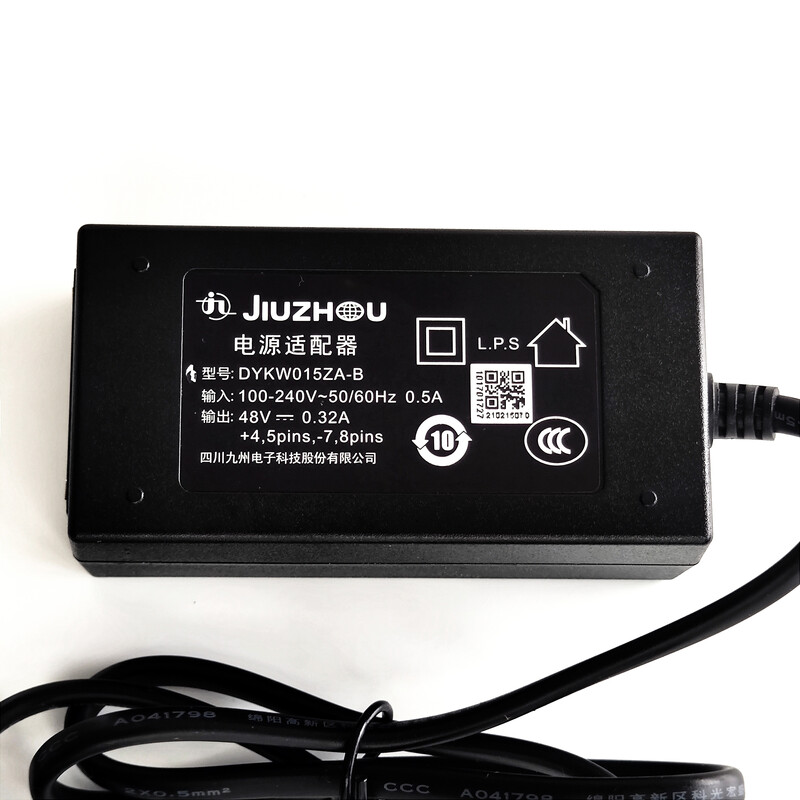 JIUZHOU Jiuzhou POE network port transformer 48V0.32A Haikang power adapter DYKW015ZA-B DYKW015ZA-A/B 48V0.32A