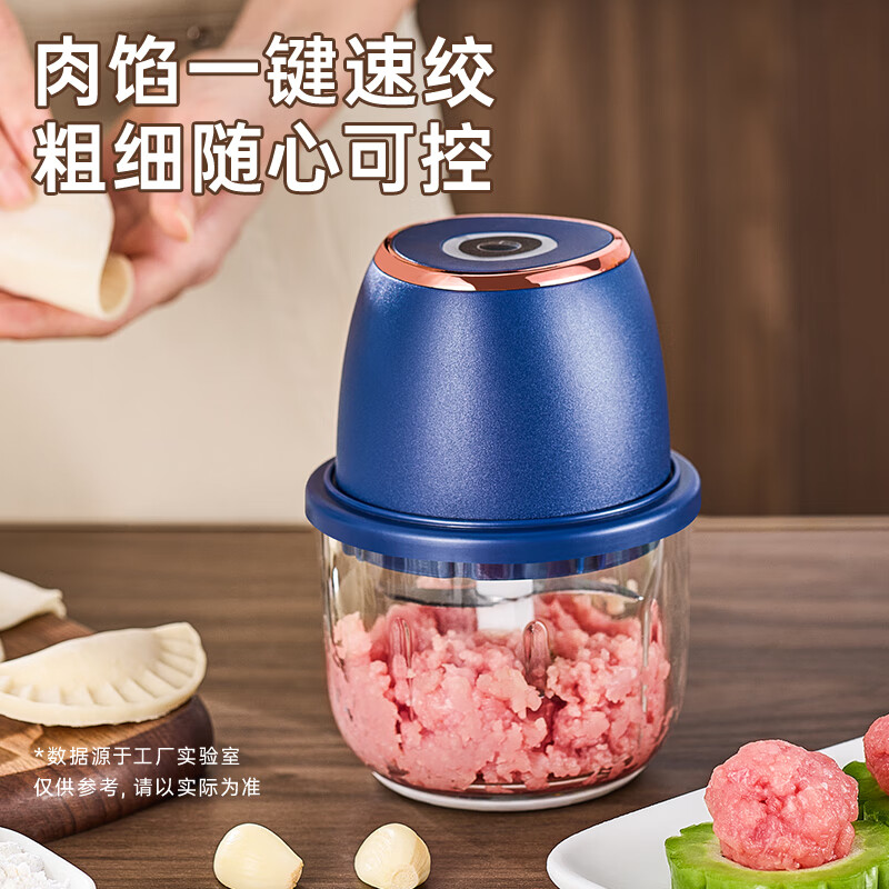 Royalstar Meat Grinder Small Garlic Pounder Electric Garlic Beater Household Garlic Cutter Vegetable Cutter Garlic God Food Supplement Basic Model-300ml 60% User Preferred