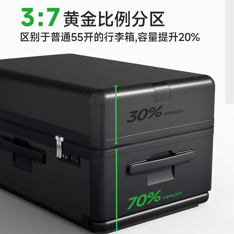 DTA wide trolley suitcase for men and women large-capacity trolley case new thickened password travel leather box black 28 inches