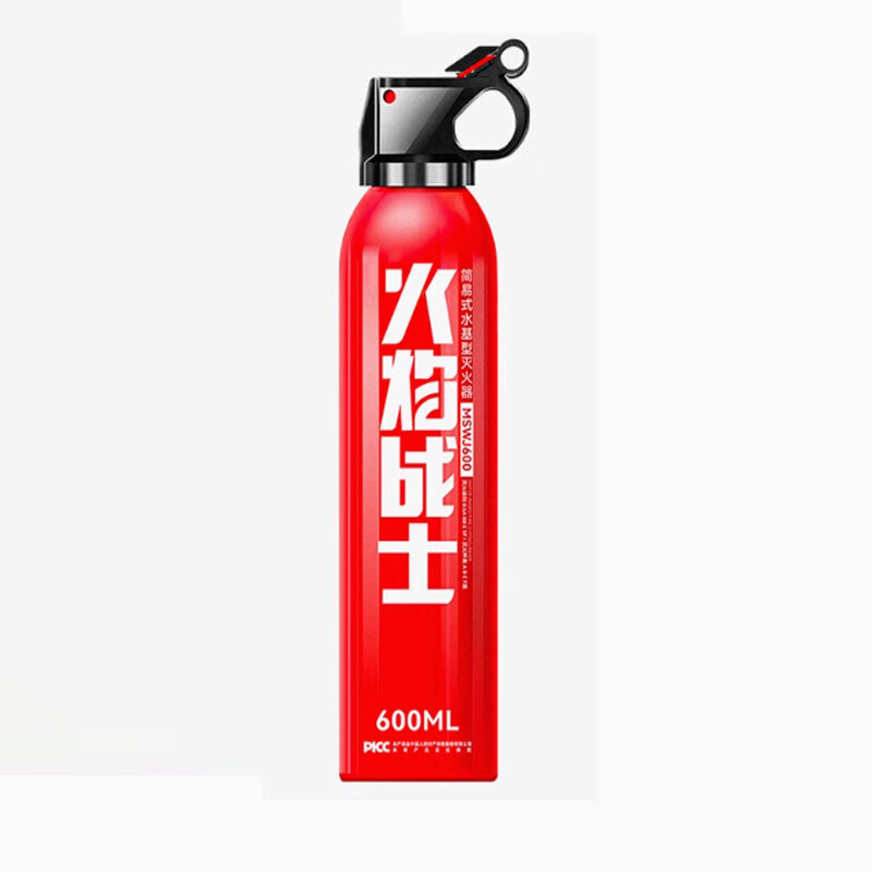 Flame Warrior water-based fire extinguisher vehicle-mounted household fire extinguisher portable small fire equipment environmentally friendly 21B fire extinguisher 600ml water-based fire extinguisher