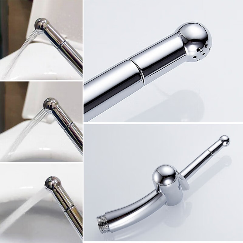Joxod home maternal perineal private parts cleaner, maternal washing nozzle, toilet high-pressure spray gun can be inserted into the butt washing faucet, nozzle + bracket + 1 meter hose, high pressure resistant and explosion-proof