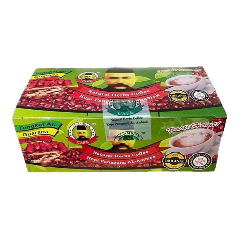 KITE KONNECT Tongkat Ali Malaysian Men's Coffee Instant Energy Old Man's Head Herbal Original Imported Tongkat Ali Original Coffee 5 Packs