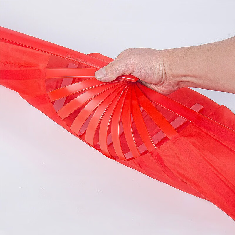 Extreme space folding fan Kung Fu fan martial arts performance dance fan birthday gift Chinese style one-foot red Tai Chi fan