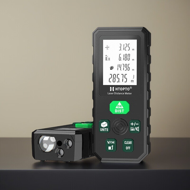 Haotu three-in-one laser rangefinder outdoor green light high-precision electronic ruler infrared measuring instrument cross line level indoor and outdoor universal 100 meters green light ranging + green light cross upgraded version
