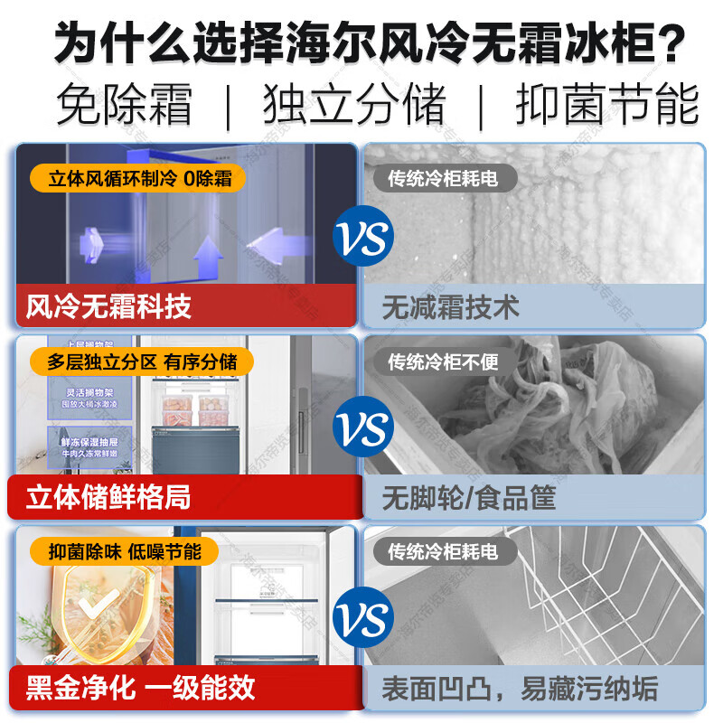 Haier's flagship new upgrade - 40 degree vertical freezer, dual frequency conversion ultra-low temperature household refrigeration and freezer, air-cooled, frost-free, cryogenic quick freezing, first-class energy efficiency 228WGHS1U1, new color crystal glass panel 228L