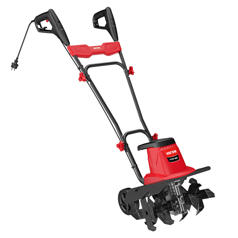 Yate rotary tiller electric scarifier vegetable field household plug-in micro tiller tiller agricultural tools tiller tiller 1400W supreme 6-blade micro tiller